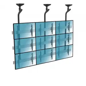 Kimex Soporte de Techo para 9 Pantallas 45"-50" VESA 600x400 Máx. 50Kg
