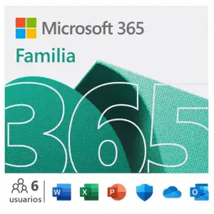 Microsoft - 365 Familia Descarga Digital, 6 Usuarios, 1 Año De Suscripción, Multidispositivo