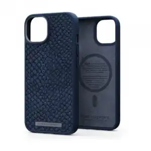 Njord MagSafe Funda Piel de Salmón Azul Petróleo para iPhone 12/13/14