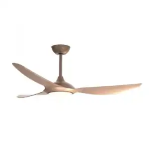 Pack Ventilador De Techo De Tres Aspas Cefiro + 132 Cm Cobre + Luz Led