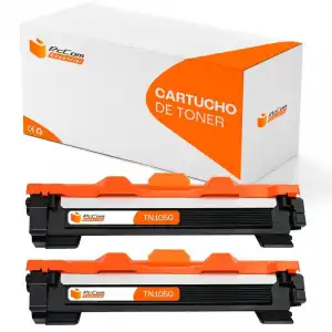 Pccom Essential Brother TN1050 Tóner Compatible Negro Pack 2