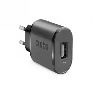 SBS TETR1USB1A Cargador de Viaje USB 1A Negro