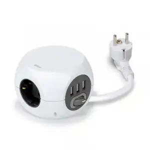 Simon CombiBall Base 3 Tomas + 3 USB 1.4m