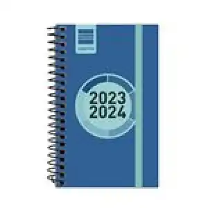 Agenda escolar 2023/2024 Finocam Espir Label E3 semana vista horizontal Azul cobalto catalán