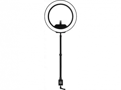Aro de luz + soporte - Elgato Ring Light Master Mount S, WiFi, 2500 lúmenes, 2900 a 7000 K, Negro