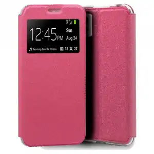 Cool Funda Flip Cover Liso Rosa para Samsung Galaxy A42 5G