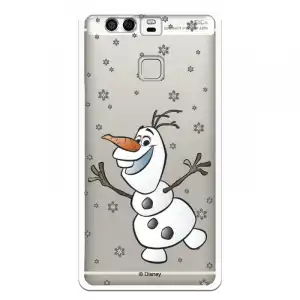 Funda Para Huawei P9 Oficial De Disney Olaf Transparente - Frozen
