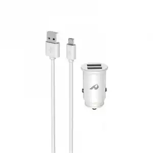 Home Cargador de Coche 2 USB X 5V/2.4a Blanco