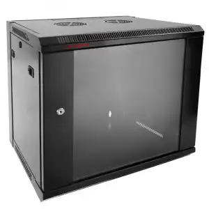 RackMatic SOHORack DIY Armario Rack Mural 19" 12U 570x600x655mm Negro