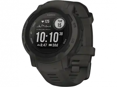 Reloj deportivo - Garmin Instinct® 2, Negro, 45 mm, 1.27" MIP, Silicona, 10 ATM, Connect™, BT®, ANT+®