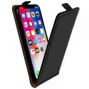 Avizar Funda Vertical Negra para iPhone X