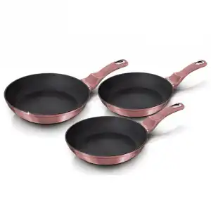 Berlinger Haus I-Rose Set 3 Sartenes Aluminio Forjado Antiadherente Inducción 20/24/28cm