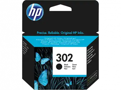 Cartucho de tinta - HP 302, Negro, F6U66AE