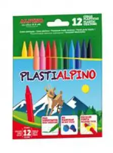 Estuche 12 ceras PlastiAlpino