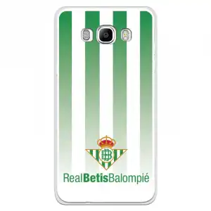 Funda Para Samsung Galaxy J7 2016 Del Betis Fondo Rayas Verdiblancas - Licencia Oficial Real Betis Balompié