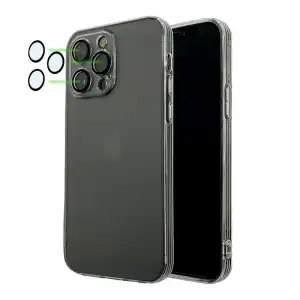 Icoveri Funda Silicona con Protector de Cámara Transparente Compatible con Magsafe para IPhone 13 Pro Max
