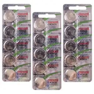 Maxell CR2025 Pilas Litio 3V 15 Unidades