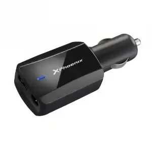 Phoenix Cargador Adaptador de Coche Universal 90W Negro