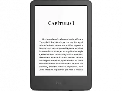 eBook - Amazon Kindle, Para eBook, 6", Doble de almacenamiento, 16 GB, 300 ppp, E-Ink, Negro