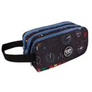 Estuche escolar con asa 3 compartimentos Primus Coolpack Plane Gear