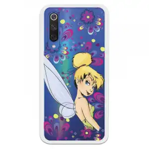 Funda Oficial Disney Campanilla Flores Transparente Para Xiaomi Mi 9 Se - Peter Pan
