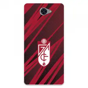 Funda Para Huawei Y7 Del Granada Cf Escudo - Líneas Rojas Y Negras Escudo - Líneas Rojas Y Negras - Licencia Oficial Gra