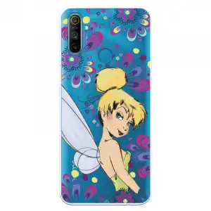 Funda Para Realme C3 Oficial De Disney Campanilla Flores - Peter Pan