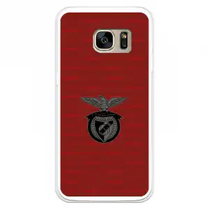 Funda Para Samsung Galaxy S7 Del Escudo Fondo Granate - Licencia Oficial Benfica