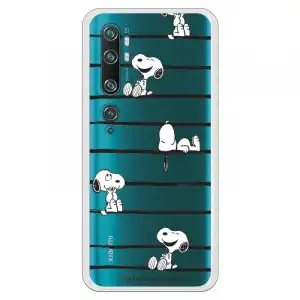 Funda Para Xiaomi Mi Note 10 Oficial De Peanuts Snoopy Rayas - Snoopy