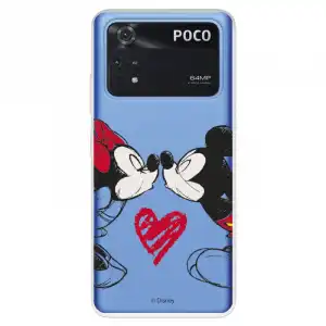 Funda Para Xiaomi Poco M4 Pro 4g Oficial De Disney Mickey Y Minnie Beso - Clásicos Disney