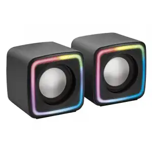 Mars Gaming MSCUBE Altavoces Gaming RGB DSP 8W Negros