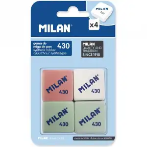 Milan Pack 4 Gomas de Borrar