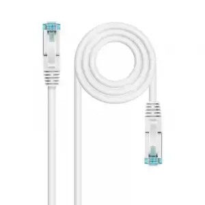 Nanocable Cable de Red Cat.7 600MHz LSZH SFTP PIMF AWG26 25cm Blanco