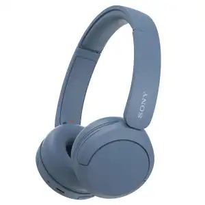 Sony - Auriculares de diadema inalámbricos Sony WH-CH520 Bluetooth azules (Reacondicionado casi a estrenar).