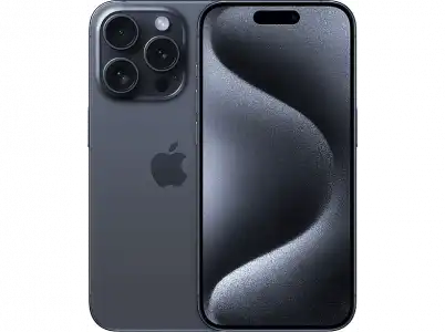 Apple iPhone 15 Pro, Titanio Azul, 512 GB, 5G, 6.1" Pantalla Super Retina XDR, Chip A17 Bionic, iOS