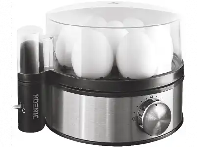 Cuece huevos - Koenic KEB 350 Potencia 400W, Capacidad 6 huevos, Regulador electrónico de potencia