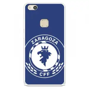 Funda Para Huawei P10 Lite Del Zaragoza Cf Femenino Escudo Grande Fondo Azul - Licencia Oficial Zaragoza Cf Femenino