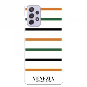 Funda Para Samsung Galaxy A72 5g Del Venezia Fondo Blanco Rayas - Licencia Oficial Venezia Football Club