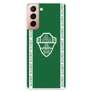 Funda Para Samsung Galaxy S21 Licencia Oficial Elche Cf Escudo Fondo Verde