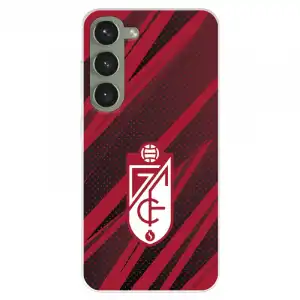Funda Para Samsung Galaxy S23+ Del Granada Cf Escudo - Líneas Rojas Y Negras - Licencia Oficial Granada Cf