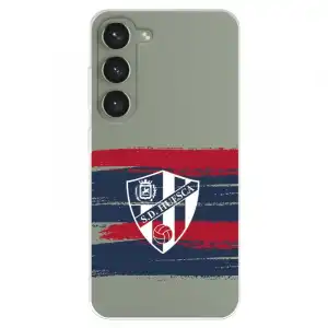 Funda Para Samsung Galaxy S23+ Del Sd Huesca Rayas Transparente - Licencia Oficial Sd Huesca