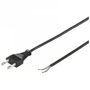 Goobay Cable Alimentación Tipo C CEE7 a Bornes 2x0.75mm 1.5m Negro