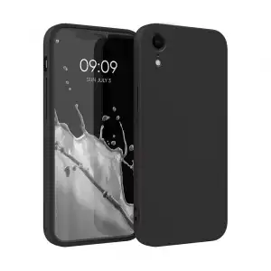 Icoveri Funda de Silicona Negra Compatible con iPhone XR