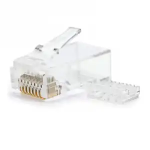 Lapara LA-4010225 Conector Macho RJ45 Cat 6 UTP con Guía 100 Unidades