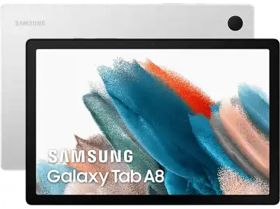 Tablet - Samsung Galaxy Tab A8, 64 GB eMMC, Plata, WiFi, 10.5" WUXGA, 4 RAM, Unisoc T618, Android 11