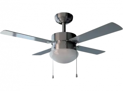 Ventilador de techo - Cecotec EnergySilence Aero 450, Con luz, Función frío y calor, 50W, 106 cm, Inox