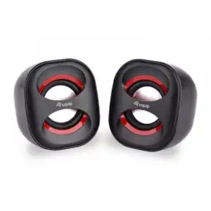 Equip Life Mini Altavoces 2.0 USB 6W Negro/Rojo