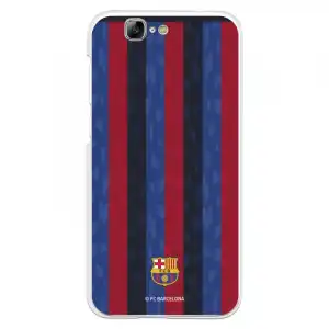 Funda Para Huawei Ascend G7 Del Fc Barcelona Fondo Rayas Verticales - Licencia Oficial Fc Barcelona