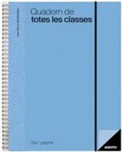 Quadern de Totes les classes Additio día por página azul catalán