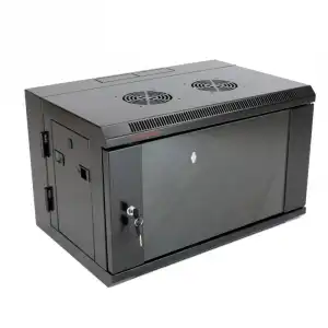 RackMatic SOHORack Armario Rack Mural Pivotante 19" 6U 620x400x390mm Negro